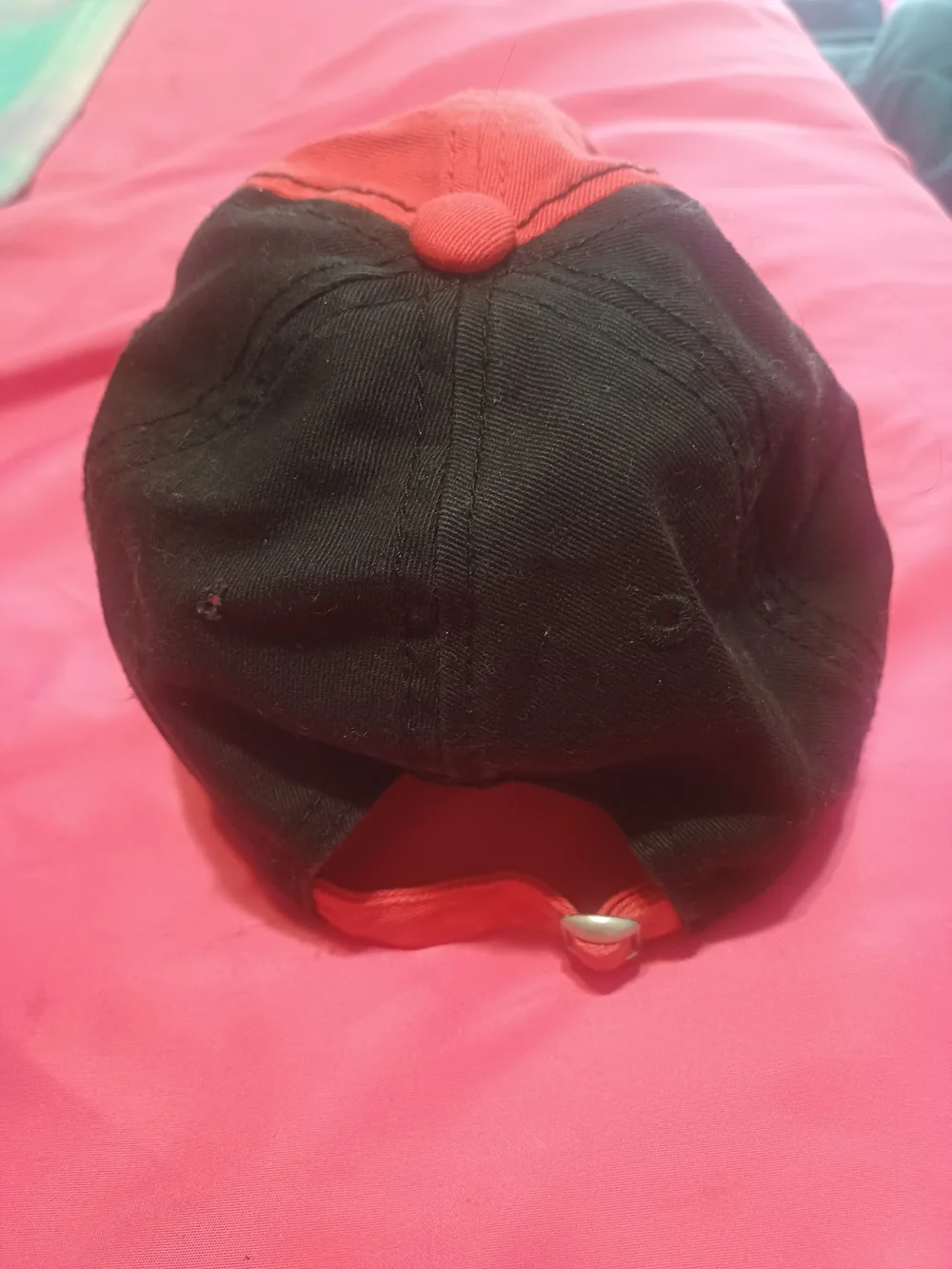 Disney Black and Red Minnie Mouse Embroidered Baseball Cap